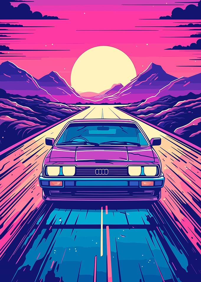 Car Retro Synthwave