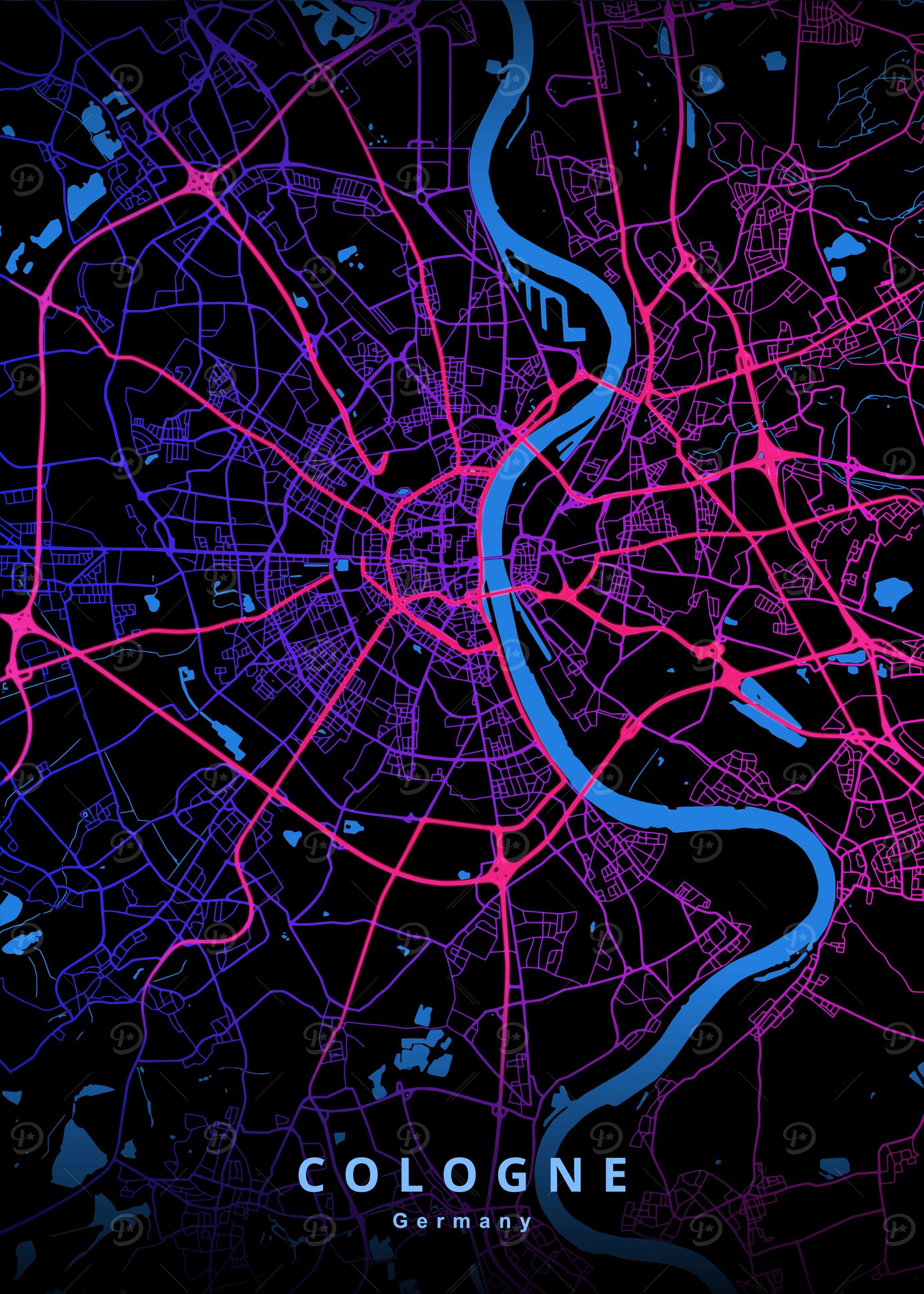Cologne Germany Map