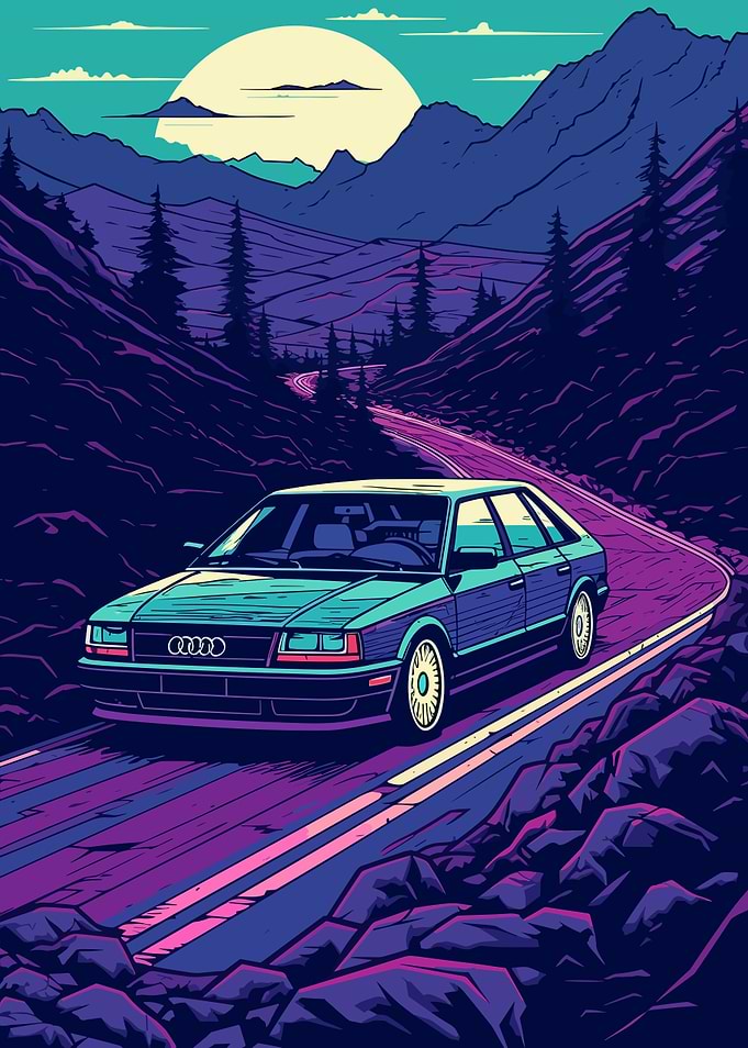 Car Retro Synthwave