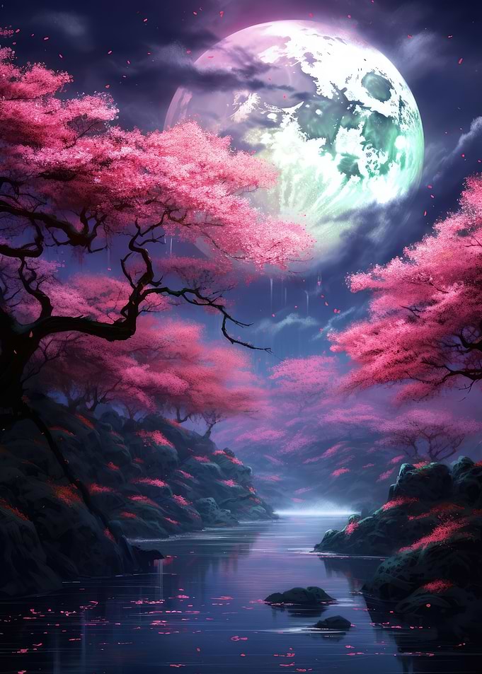 Cherry Blossom Japan Art