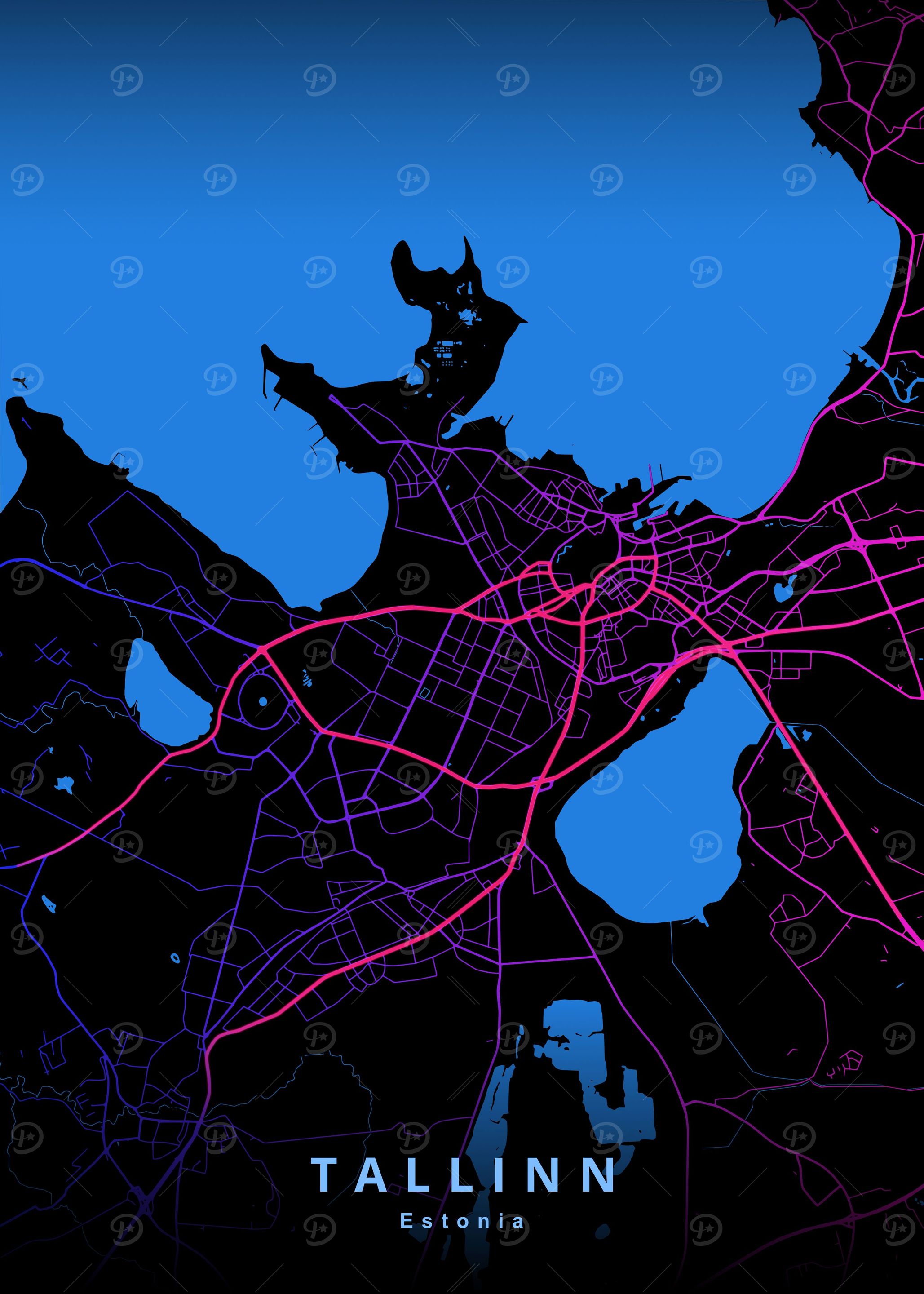 Tallinn Estonia Map