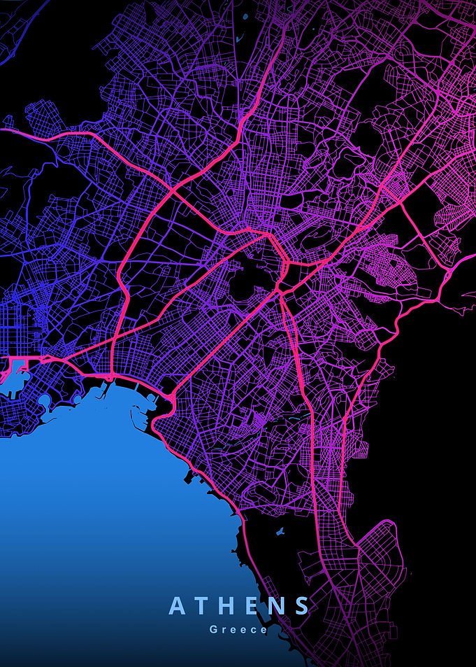 Athens Greece Map