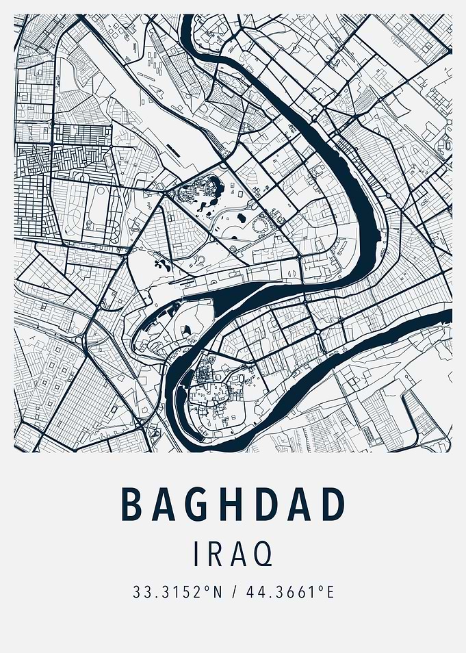baghdad simple map