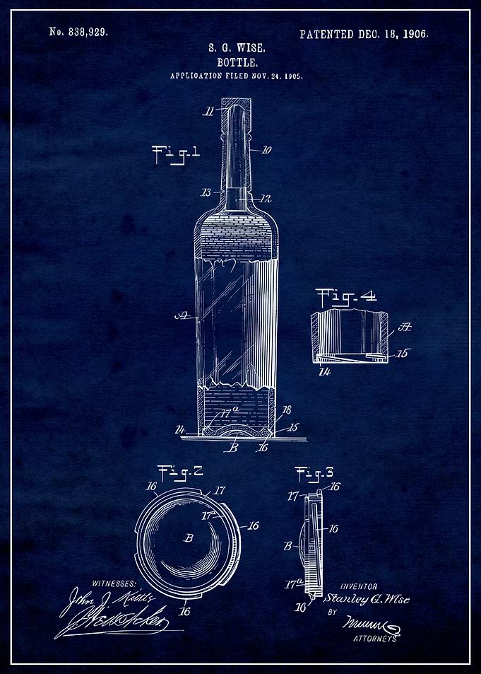 Wine Bottle 1906