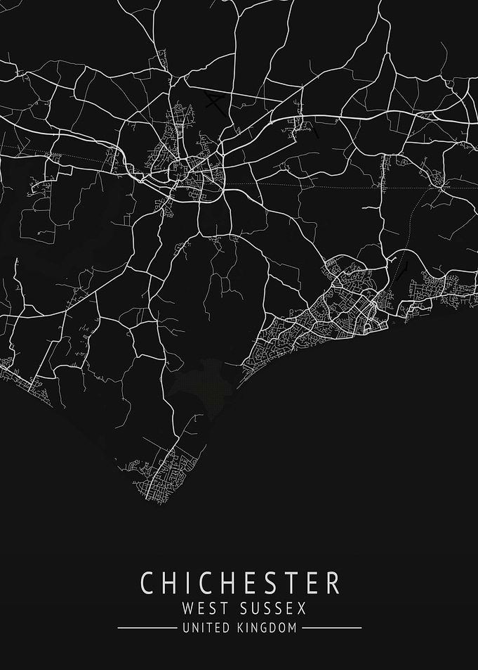 Chichester UK City Map