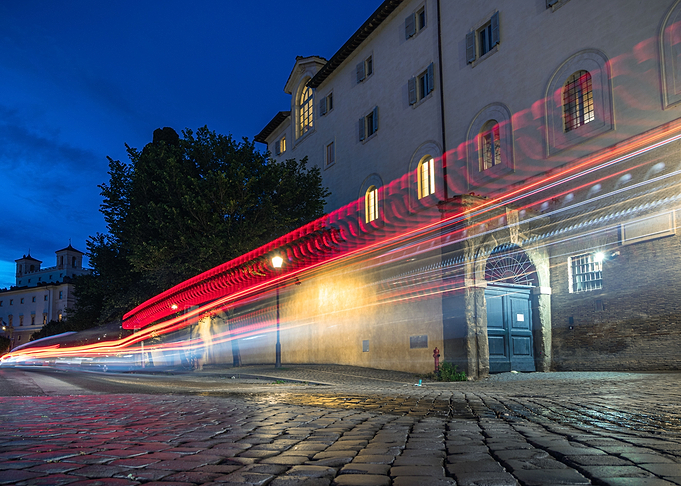car neon light trails