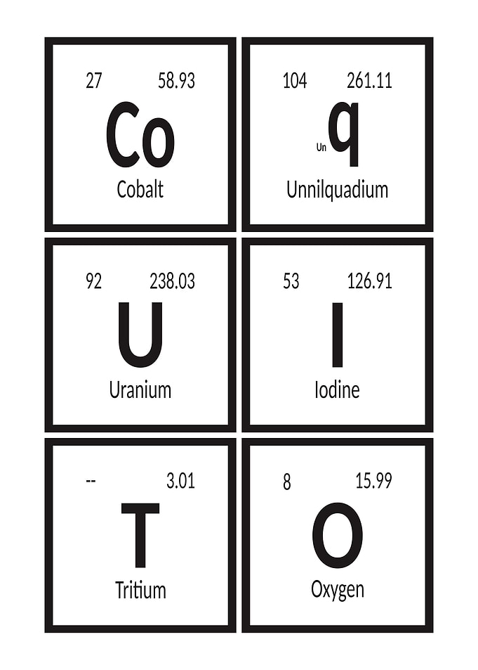 Coquito Periodic Table