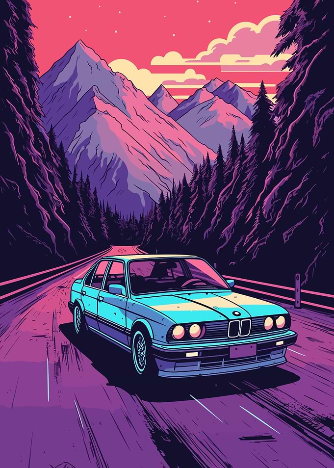Car Retro Synthwave