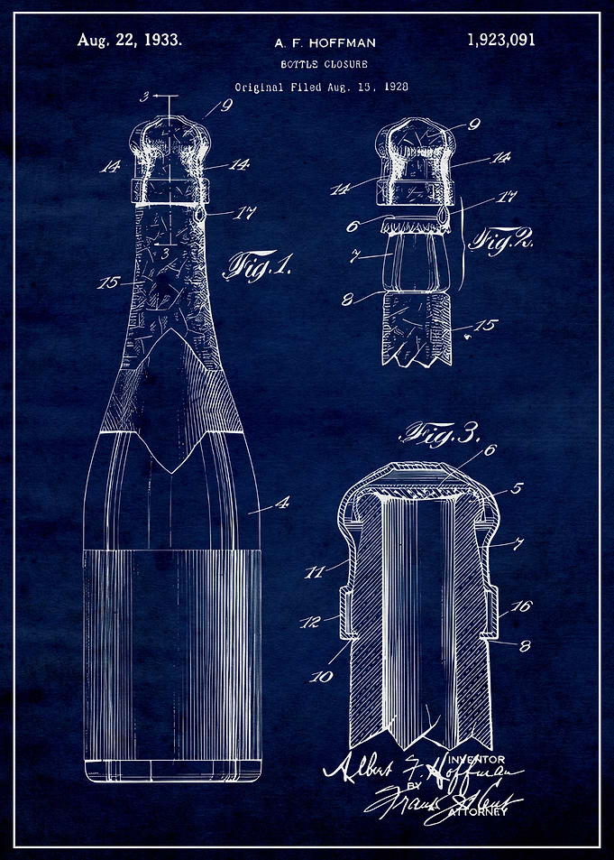 Wine or Champagne Bottle 1