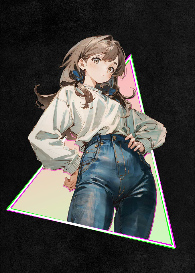 Vaporwave Anime Girl