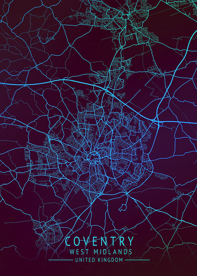 Coventry UK City Map