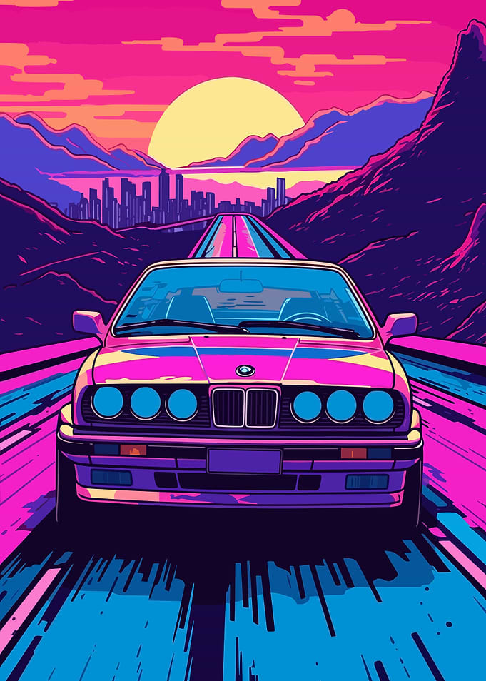 BMW 3 Series Synthwave