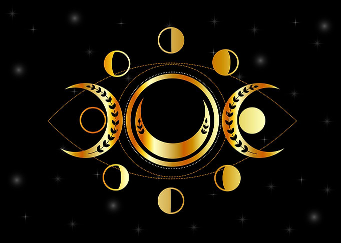 Triple moon goddess
