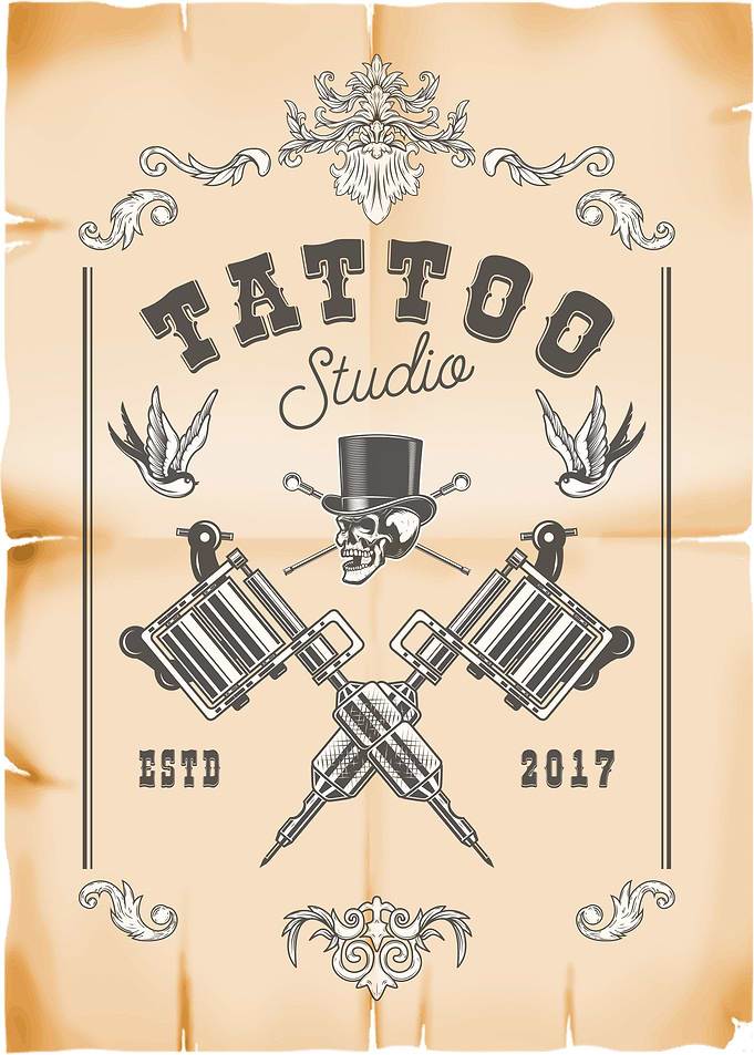 Tattoo studio poster