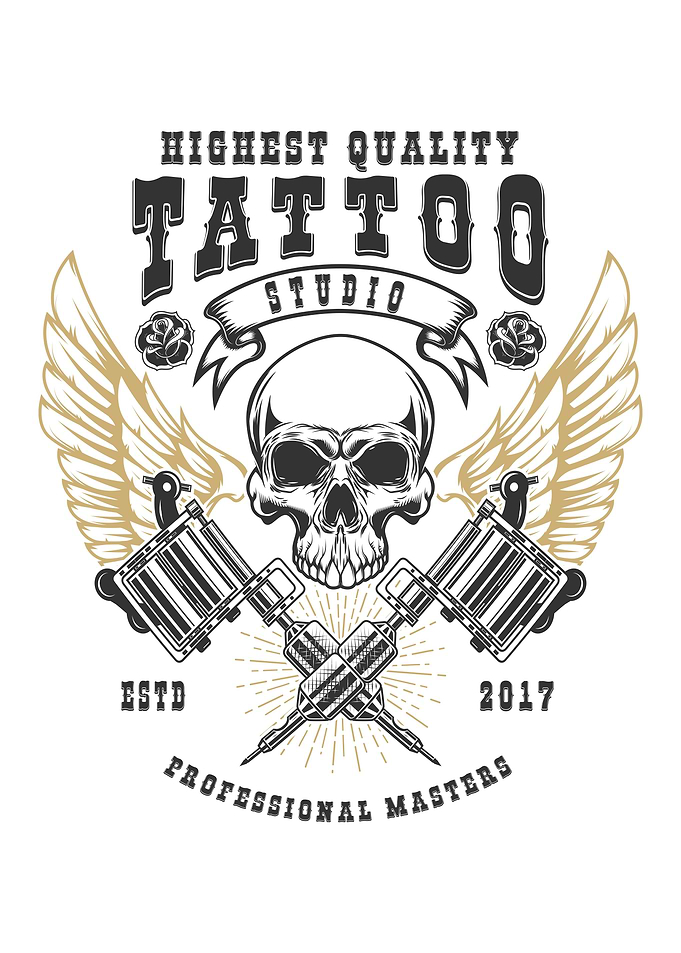 Tattoo studio poster Wing