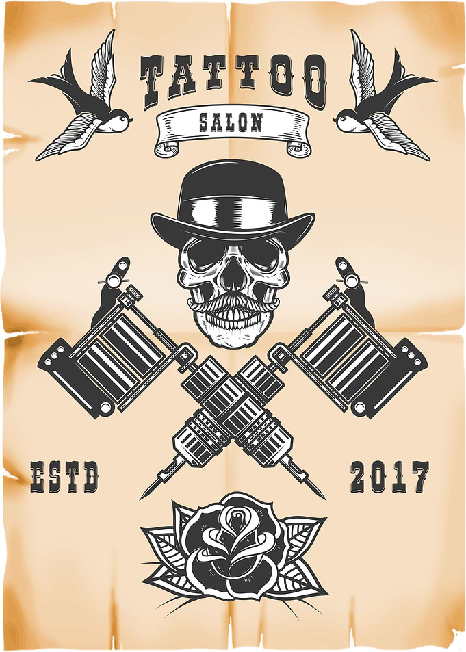 Tattoo studio poster