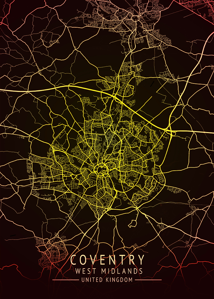 Coventry UK City Map
