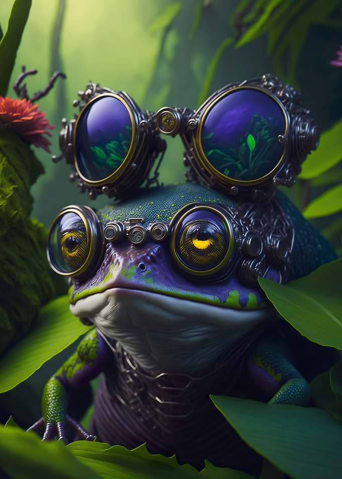 Frog Surreal Steampunk