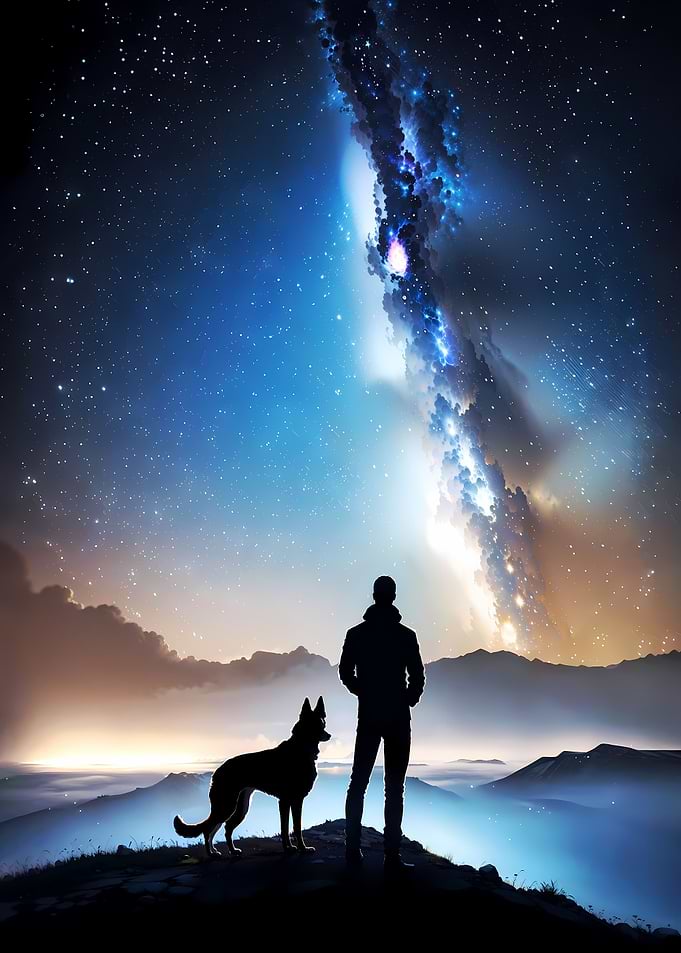 Night Galaxy Stargazing
