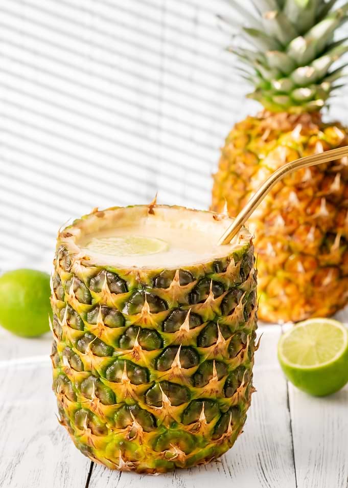 Greek Pina Colada cocktail