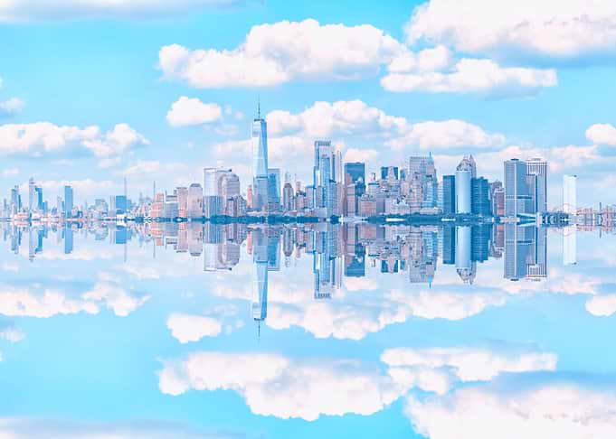 New York reflection