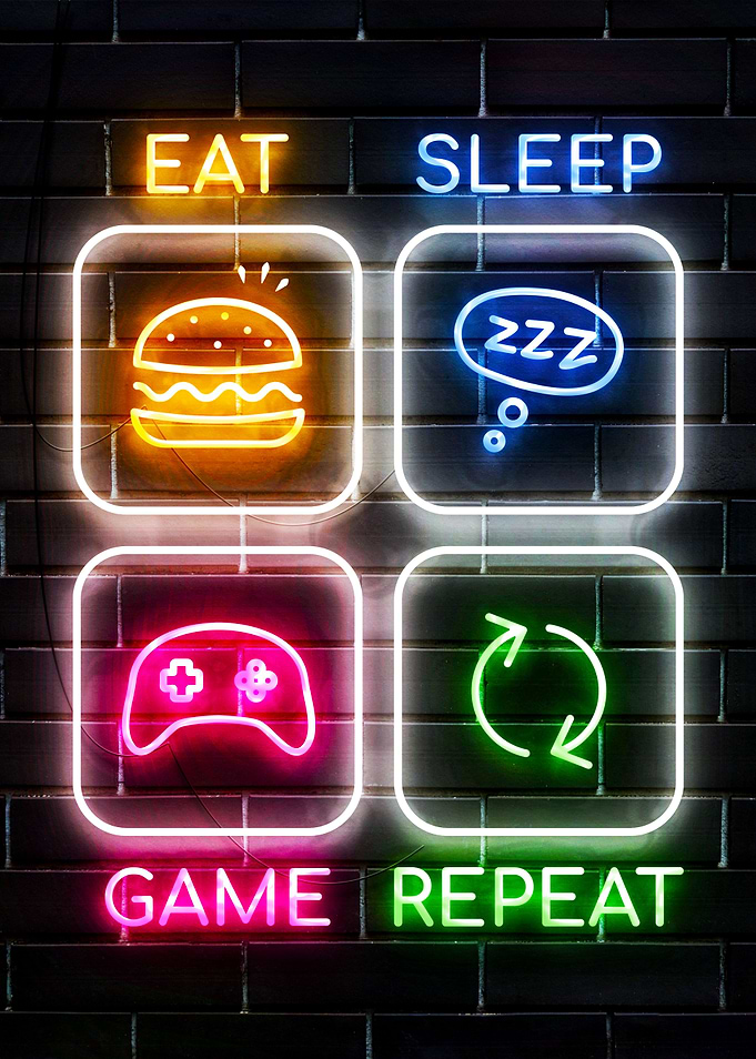 Eat Sleep Game Repeat 3