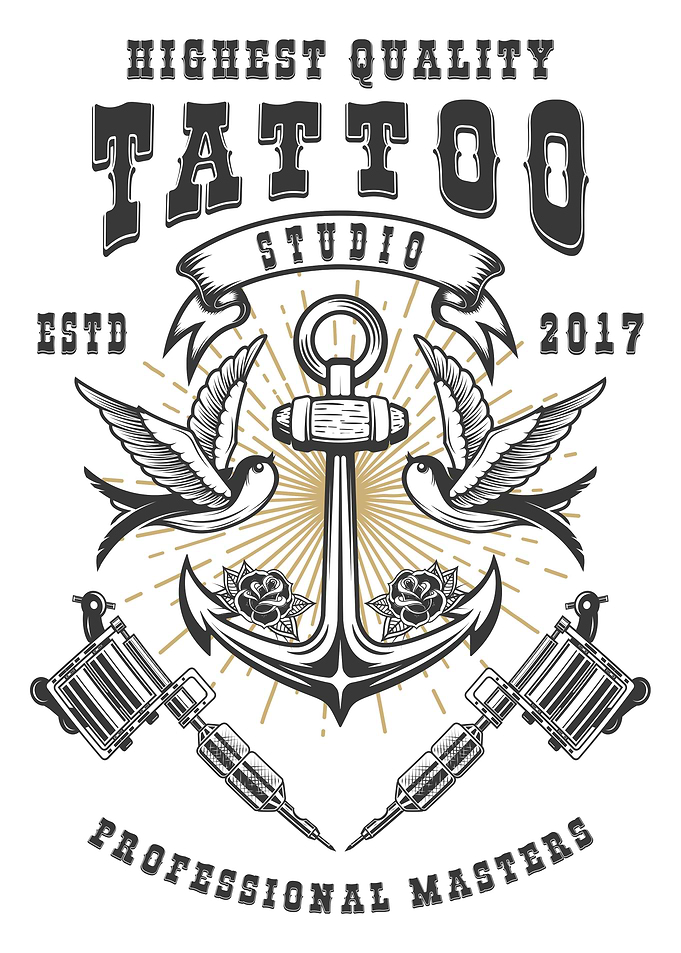 Tattoo studio poster