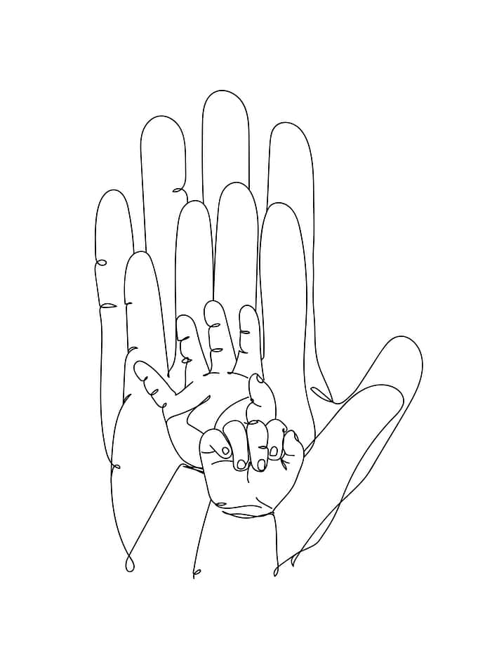 Family Hands and Babys