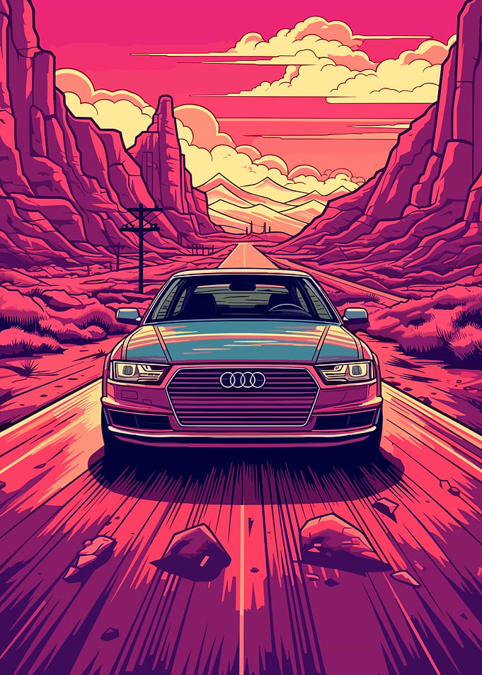 Car Retro Synthwave