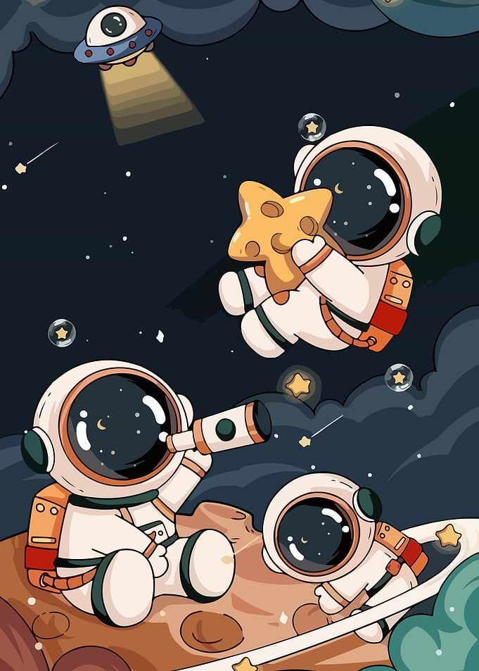 happy astronaut