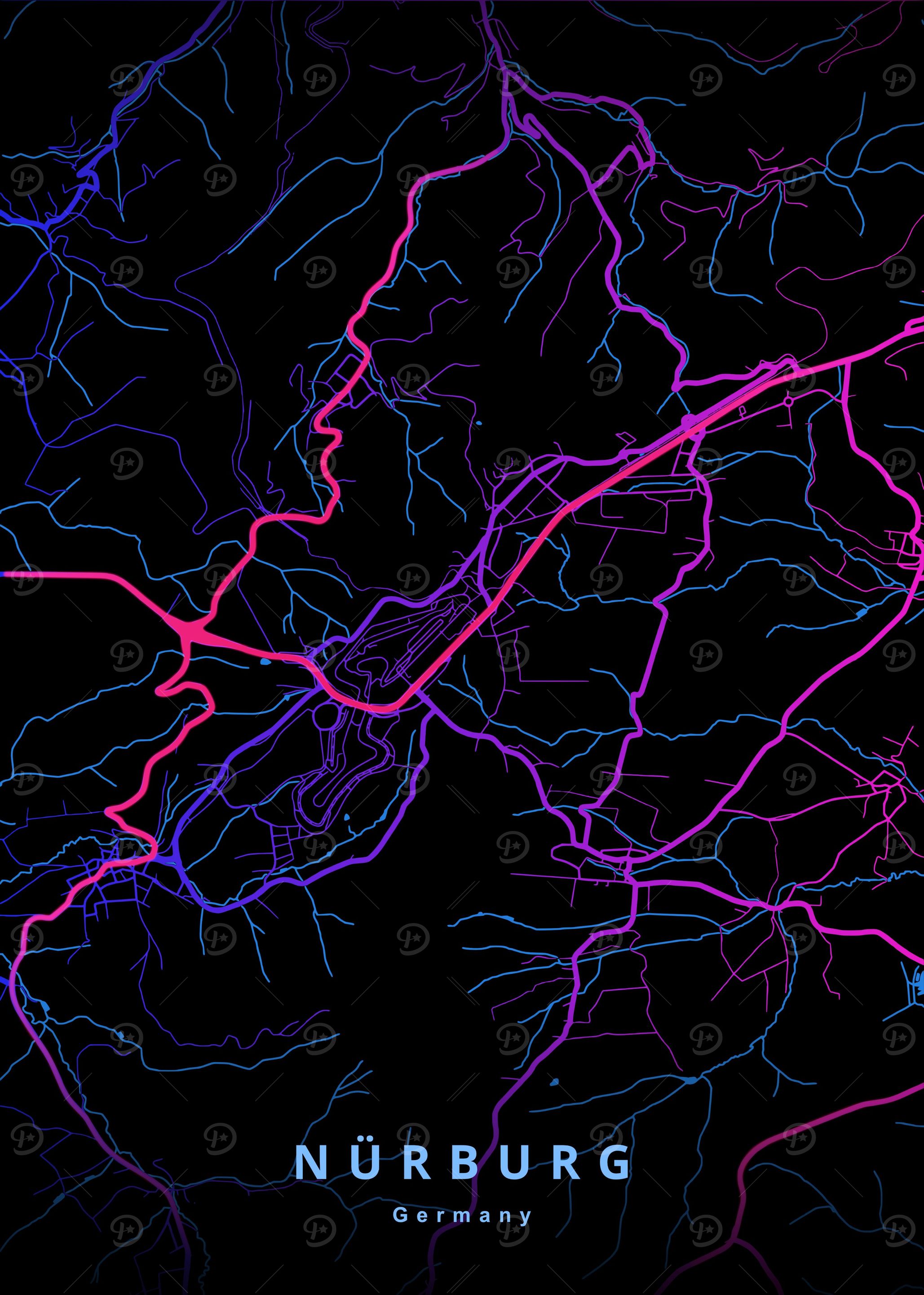 Nurburg Germany Map
