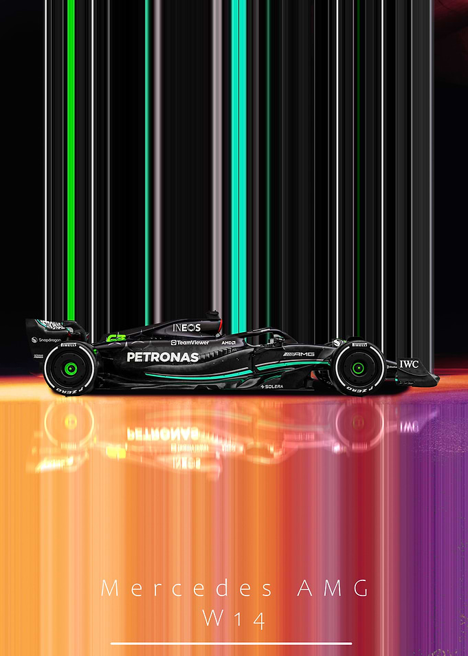Mercedes AMG W14 F1 Car