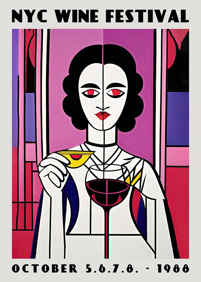 Wine Festival Art Deco