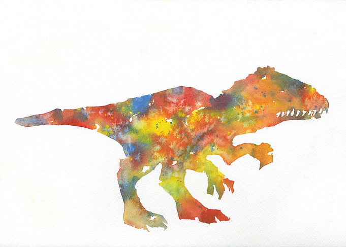 Dinosaur artwork painting