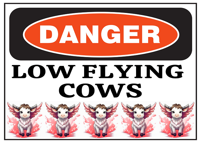 Low Flying Cows