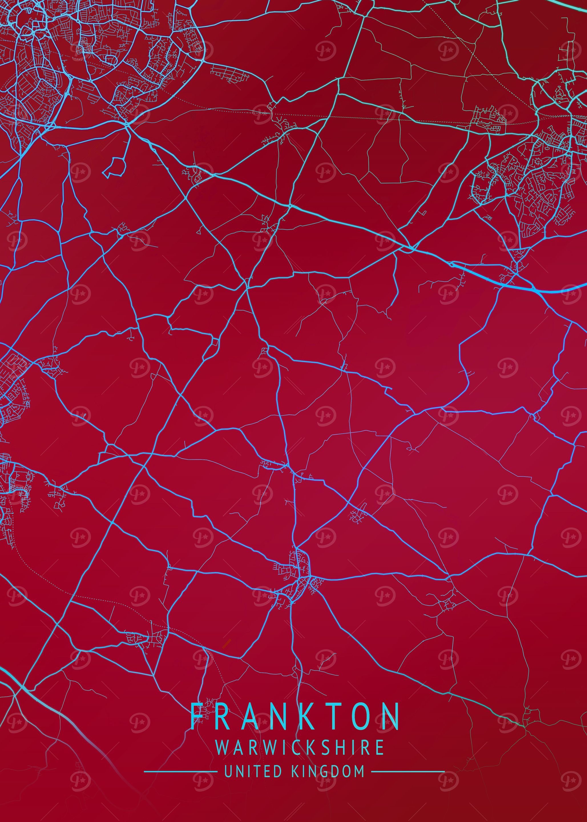 Frankton UK City Map