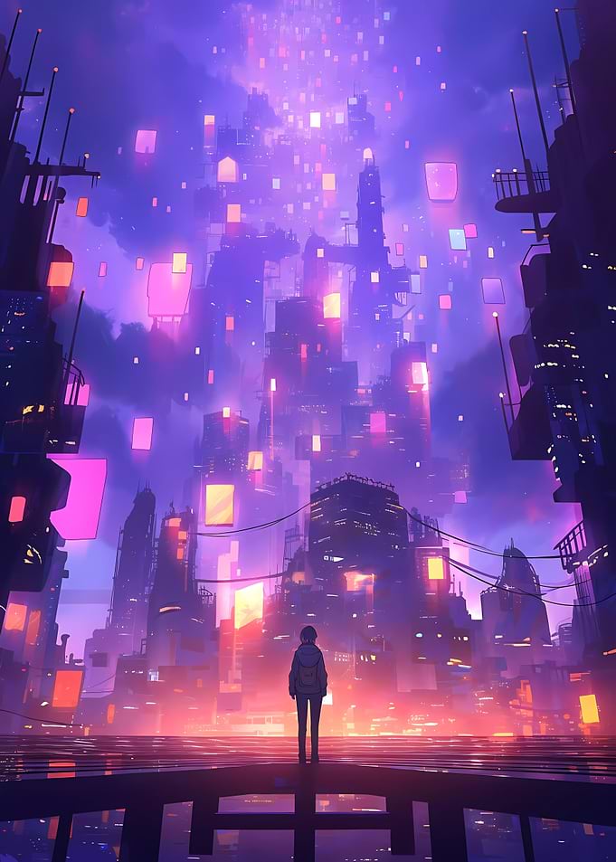 Cyberpunk Anime City