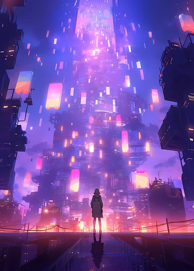 Cyberpunk Anime City