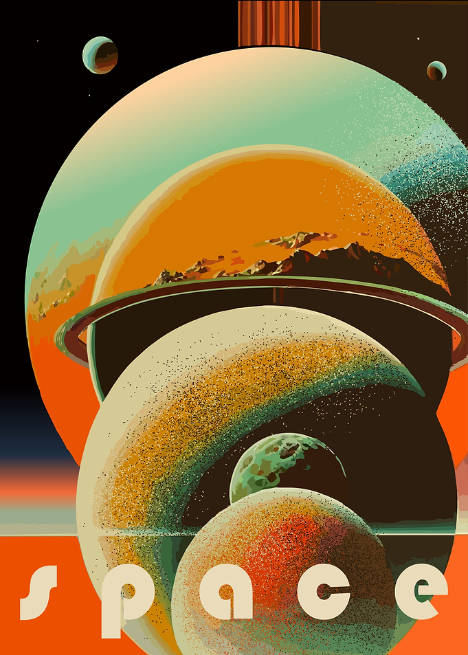 Retro Space Poster