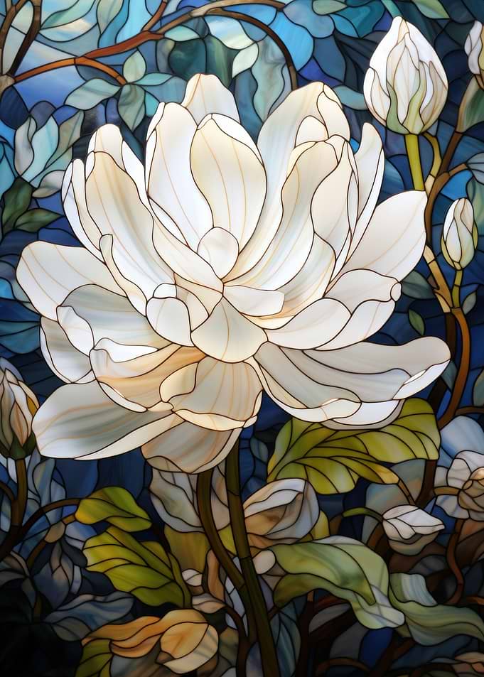 Radiant White Lotus