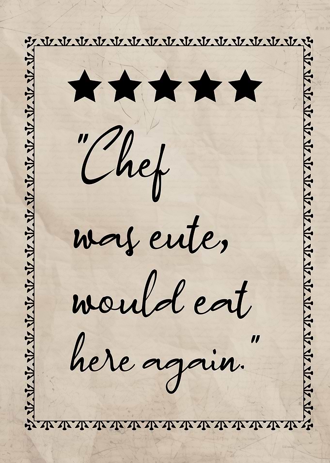 Cute Restaurant Chef Quote