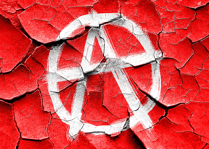 Grungy Art Anarchy Symbol