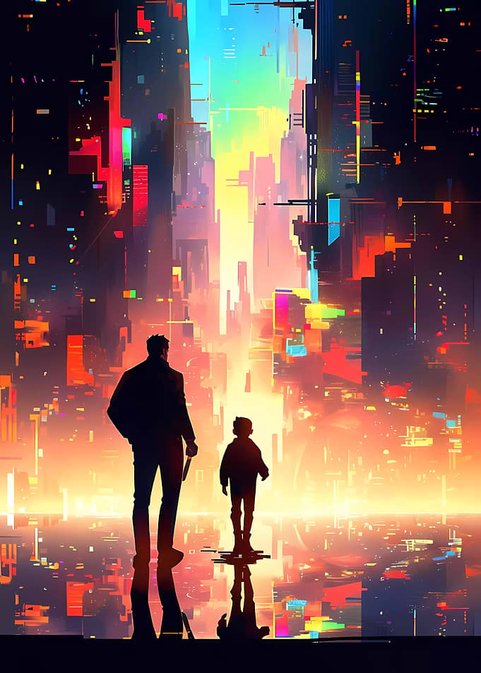 Cyberpunk Anime City
