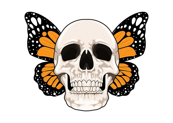Skull Butterfly