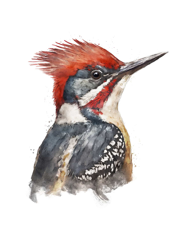 Pileated Woodpecker Bird