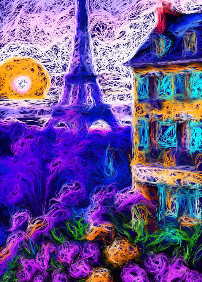 Romantic Parisian Sunset