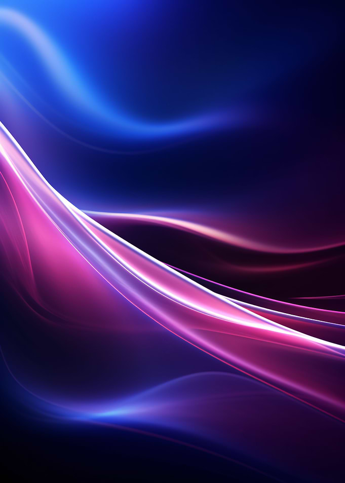 purple blue waves neon