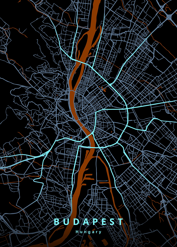Budapest Hungary Map