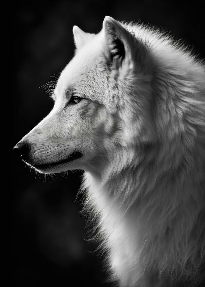 Arctic Wolf Portrait