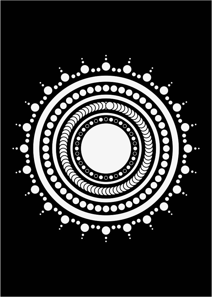 Abstract Spirograph Art